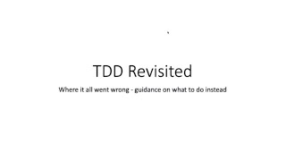 TDD Revisited - Ian Cooper - NDC London 2021