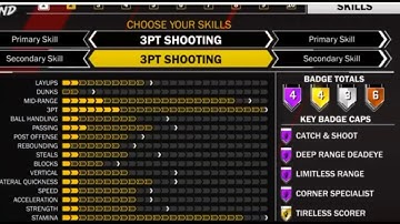 Leak NBA 2k18 sharpshooter and shot creater All Badge