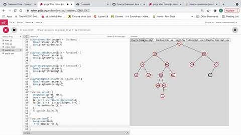 Binary Tree Melodies #1 w/ p5.js & Tone.js