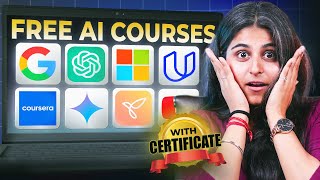 Top 10 FREE AI Courses in 2025 (With Certificate!) 🚀