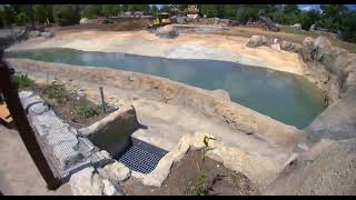 Elephant Trek Pool Fill Timelapse  Cincinnati Zoo