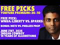 WNBA Pick - New York Liberty vs Los Angeles Sparks Prediction, 6/21/2026 Free Best Bets & Odds