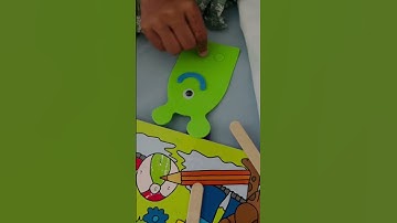 Monster puppet craft|Little hand are making monster puppet #youtubeshorts #viral