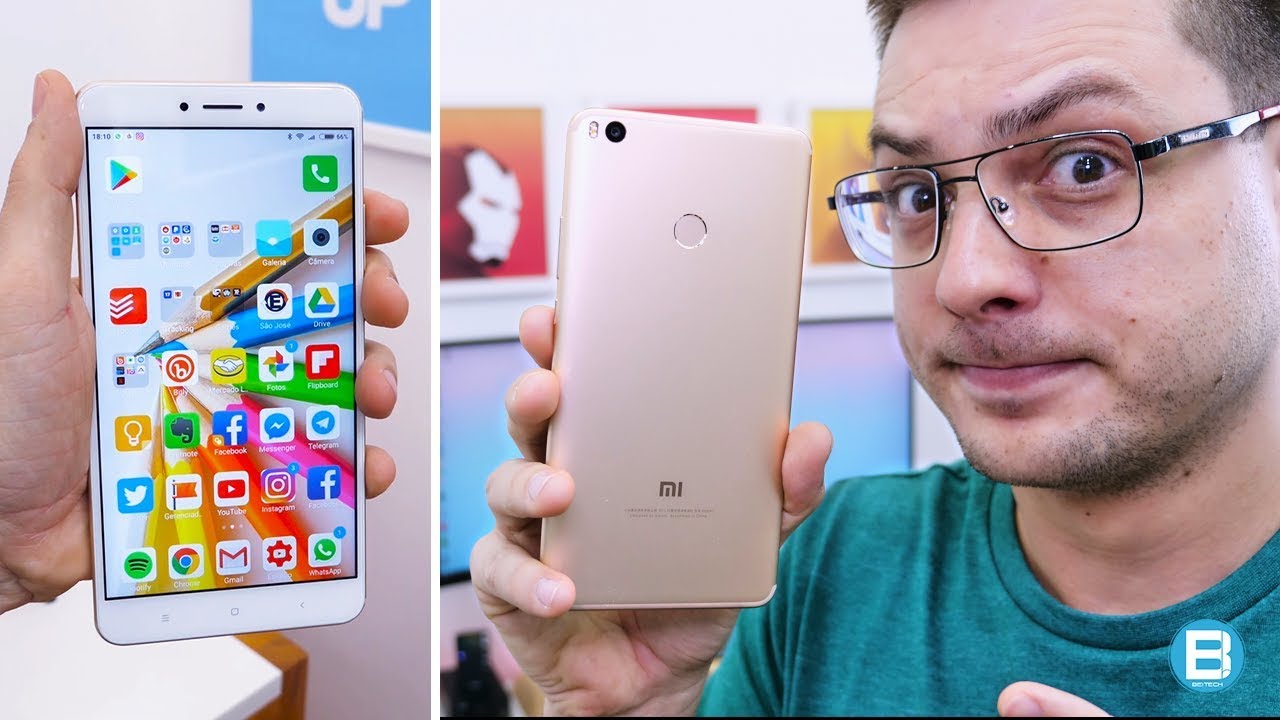 XIAOMI MI MAX 2 - TAMANHO é DOCUMENTO! Uma TELA ENORME! REVIEW! - YouTube
