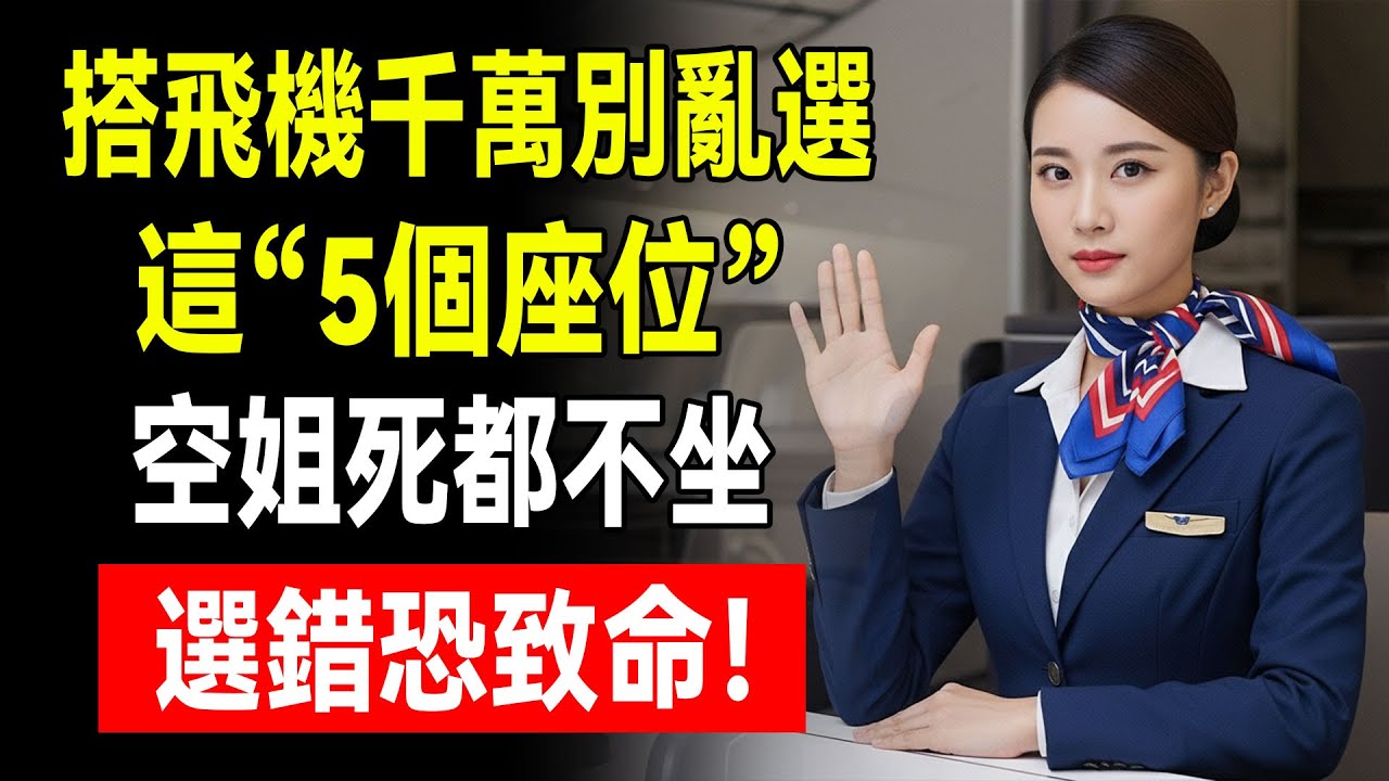 經濟艙也能坐出頭等艙的感覺？空姐揭秘：避開這5個“地獄座位”，花一樣的錢享受黃金位置！