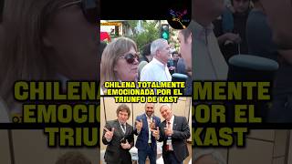 CHILENA totalmente EMOCIONADA por el triunfo de Kast en Chile #agarralapala #milei #chile