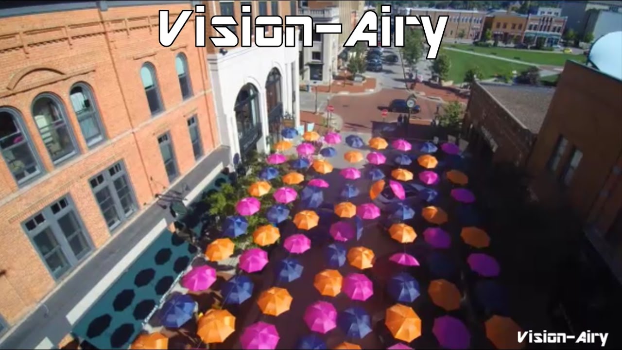 Wausau's Downtown Summer Color (Umbrellas on 3rd) YouTube