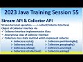 2023 Java Training Session 55 Stream API & Collector API - Collectors toList toSet toMap groupingBy
