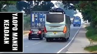 story wa bus ngeblong kanan,, hampir adu banteng