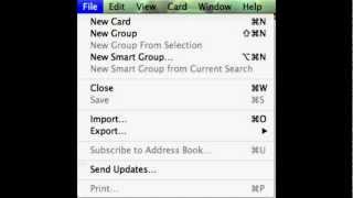 Mac - How to Create Contact Group in Address Book HD