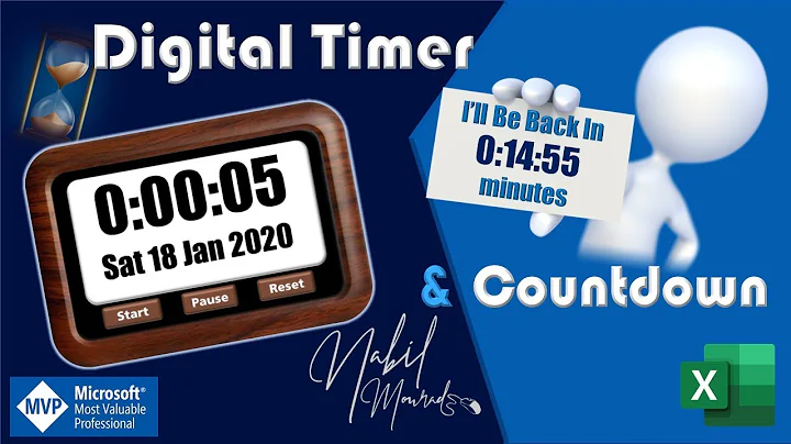 Amazing Stopwatch (Time and Date) and a Countdown Timer in Excel