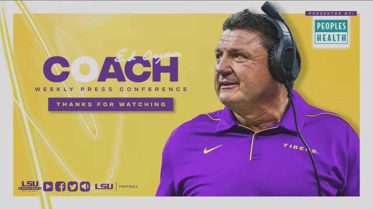 The Coach O Press Conference - LSU vs. Florida