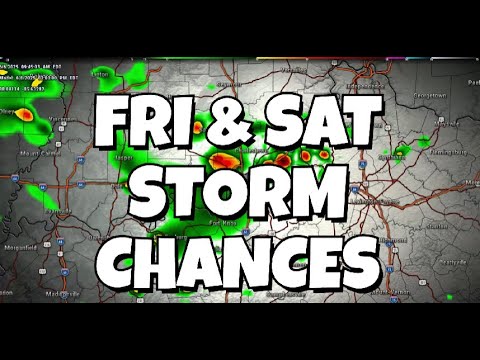 Storm chances Friday and Saturday - YouTube