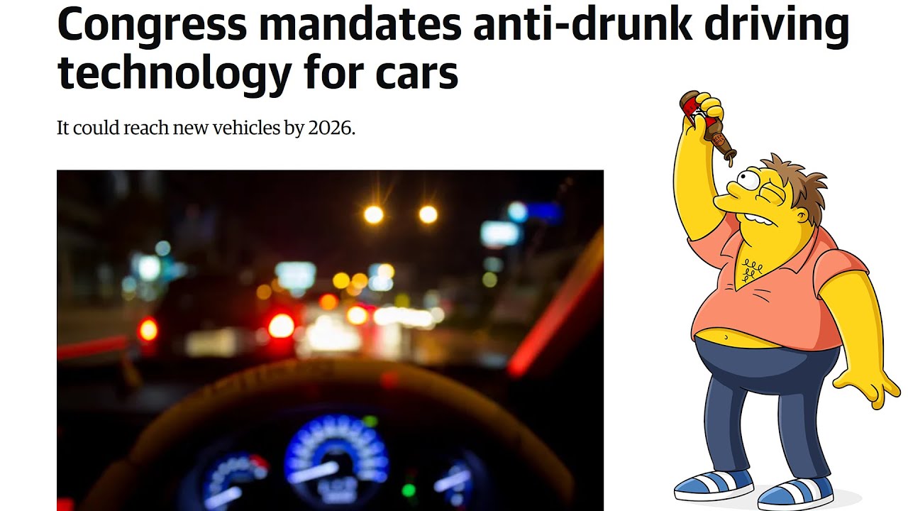 Congress Mandates Anti Drunk Driving Tech for Cars in the USA