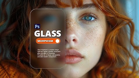 Glass Morphism in Photoshop | Modern UI & Frosted Glass Effect Tutorial