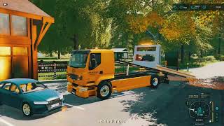 🚧 Binicilik Kulübünde Ağaç Kesme ve Tahta Yongaları Yapma ⭐ FS22 Şehir Bayındırlık İşleri Timelapse screenshot 2