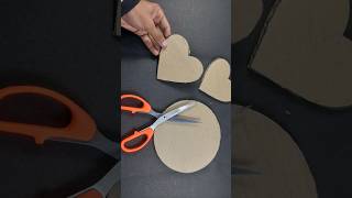 Diy Cardboard love shape craft ❤️ #shorts #viral #youtubeshorts #trending #crafts #diy #homedecor