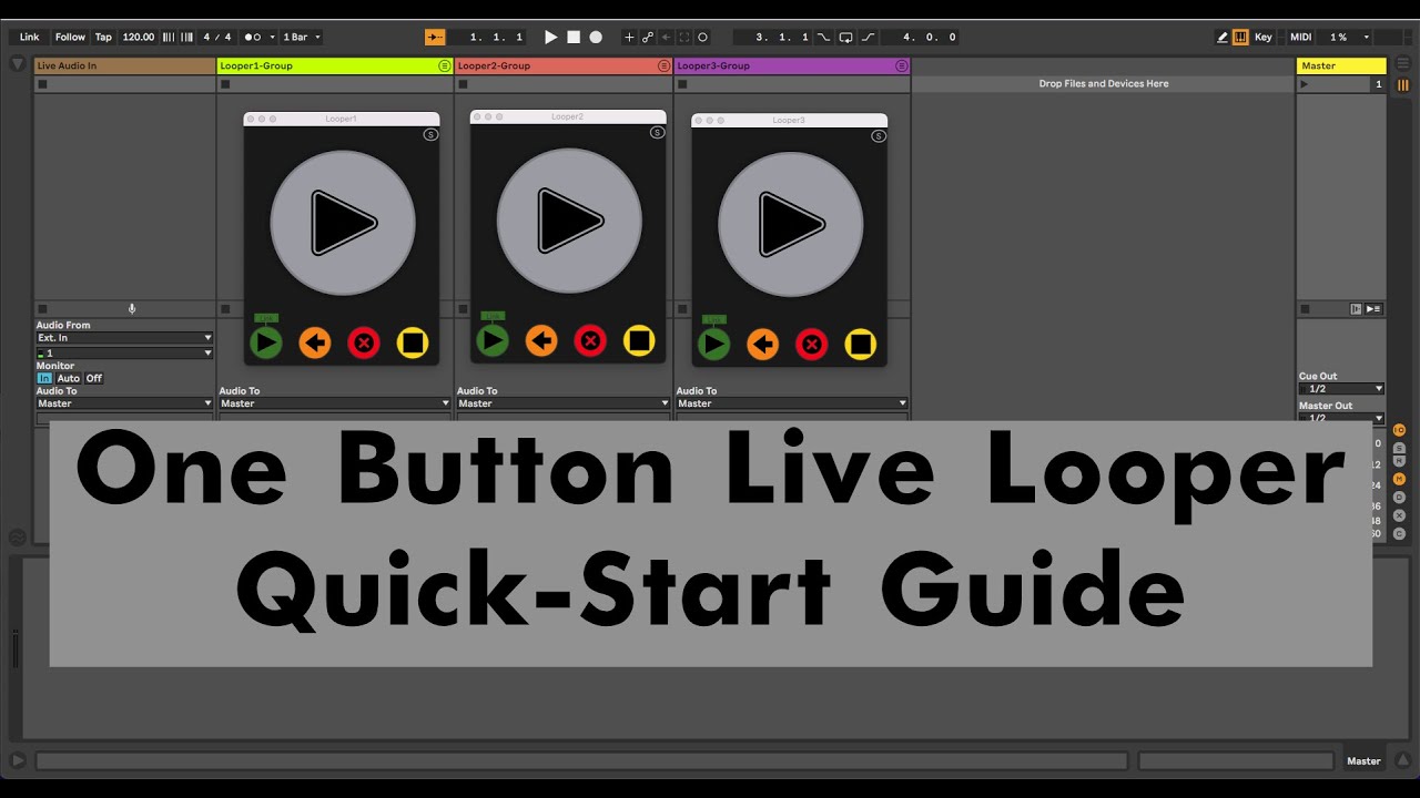 One Button Live Looper for Ableton Live Suite Quick Start Guide YouTube