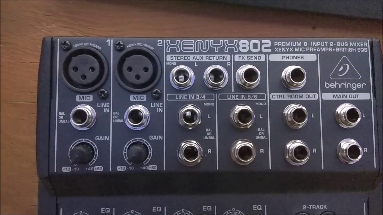 Behringer Xenyx 802 Premium Unboxing YouTube