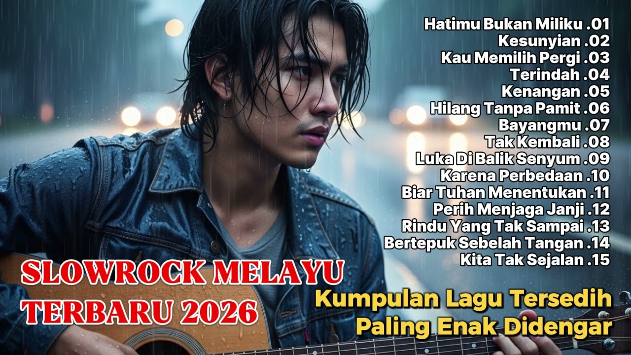 LAGU SLOW ROCK PALING SEDIH TERBARU 2026 – MENYAYAT HATI & BIKIN NANGIS 😭 HATIMU BUKAN MILIKU