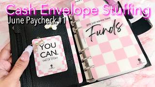 Cash Envelope Stuffing  June 2026 Paycheck 1  cashbudgeting  howtosavemoney