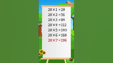 Multiplication Table of 28 #shorts #elearningstudio #tableof28 #table #education #kidslearning