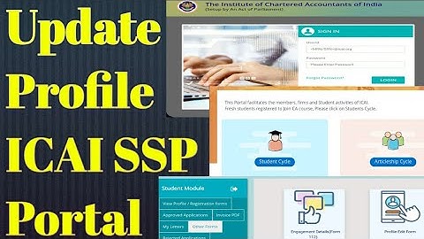 How to Edit/Update Profile on ICAI SSP Portal on Mobile| How to Change & Update Personal Information