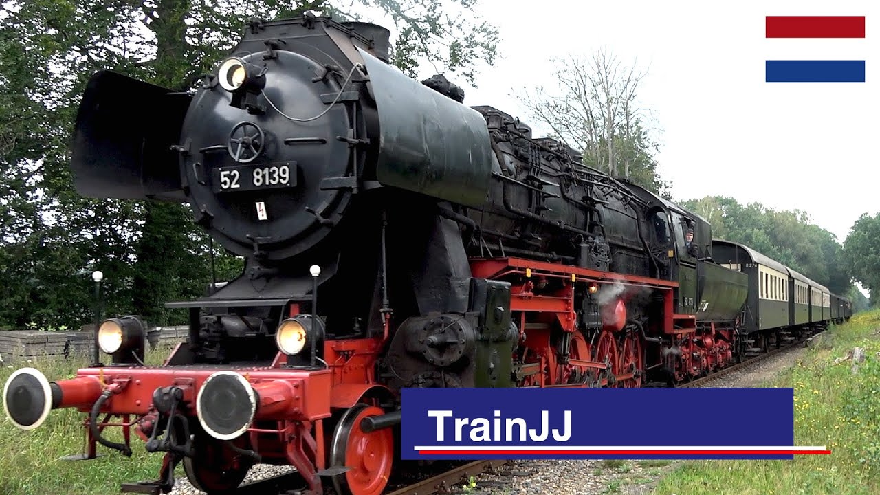 🇳🇱 4K VSM Stoomtrein Beekbergen - Dieren Koningslijn | Dampflok Br 52 8139 | Dutch Steam train