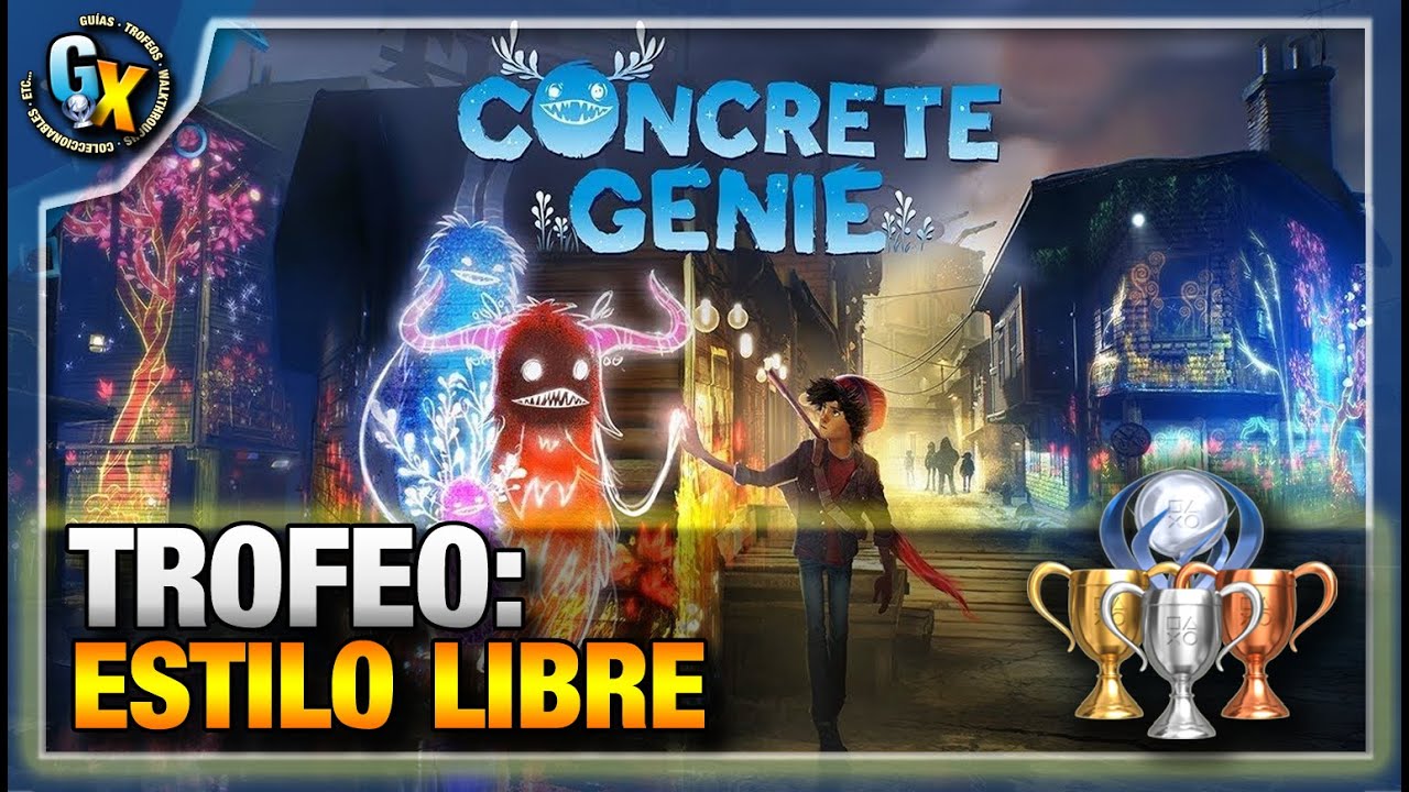 ESTILO LIBRE (TROFEO) CONCRETE GENIE (PS4) GUÍA DE TROFEOS YouTube
