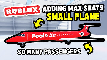Adding MAX SEATS To The SMALLEST PLANE in Cabin Crew Simulator (Roblox)