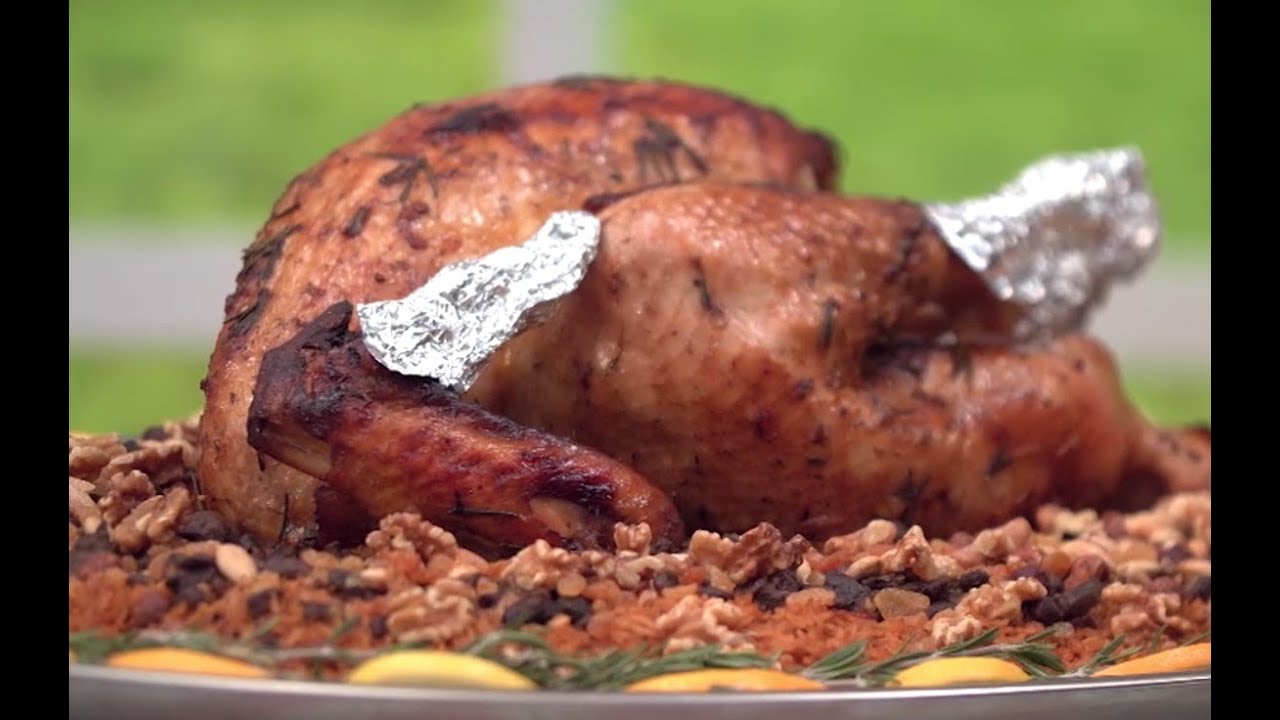 طريقة عمل ديك رومي مشوي | سالي فؤاد