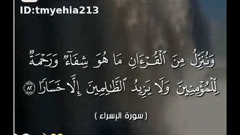 "وننزل من القرآن ما هو شفاء ورحمة للمؤمنين "سورة الإسراء للشيخ فارس عباد 🌻🌸