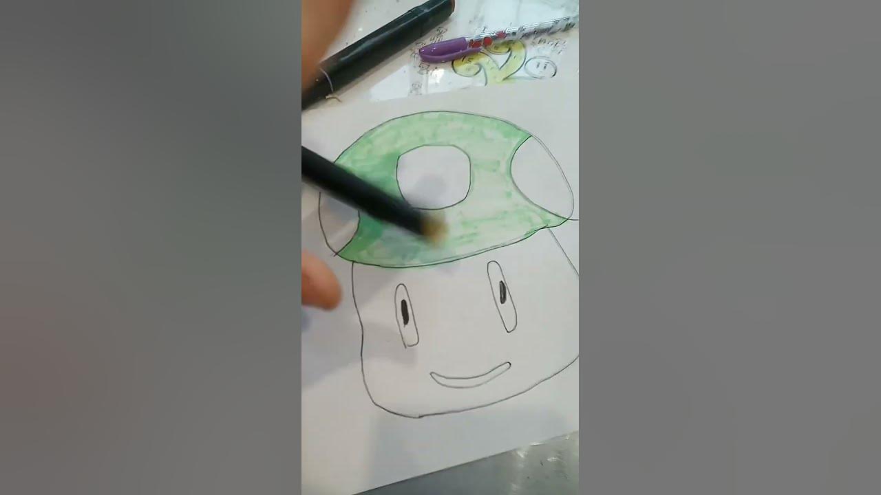 рисую гриб из Марио - YouTube