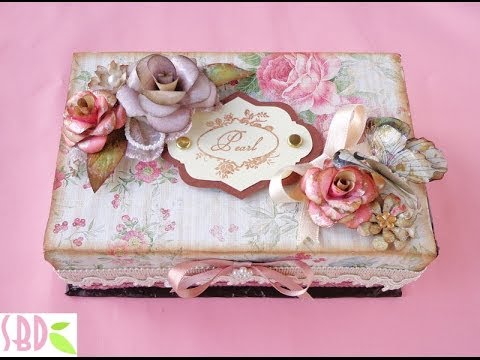 Shabby chic box of secrets eng series youtube Tecnica shabby chic decoupage