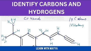 Identify the Number Of Carbon And Hydrogen Atoms | Learn With Mayya