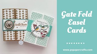 How to make a Gate Fold Easel Card