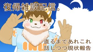 復帰雑談配信。～直るまであれこれ話しつつ現状報告～
