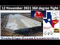 Tesla Gigafactory Texas 360 fly over of the main factory building 12 Nov 2021 K