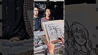 Sketch Artist vs Random Customers 🎨😱This VIP Sketch Went Crazy Viral 🔥