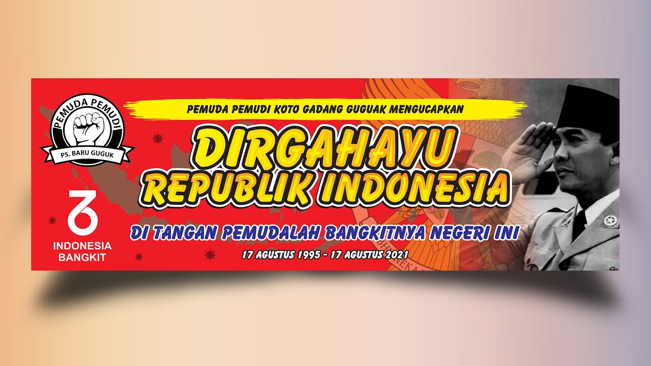 Tutorial Desain Spanduk Hut Ri Ke Dengan Coreldraw Banner Design Imagesee