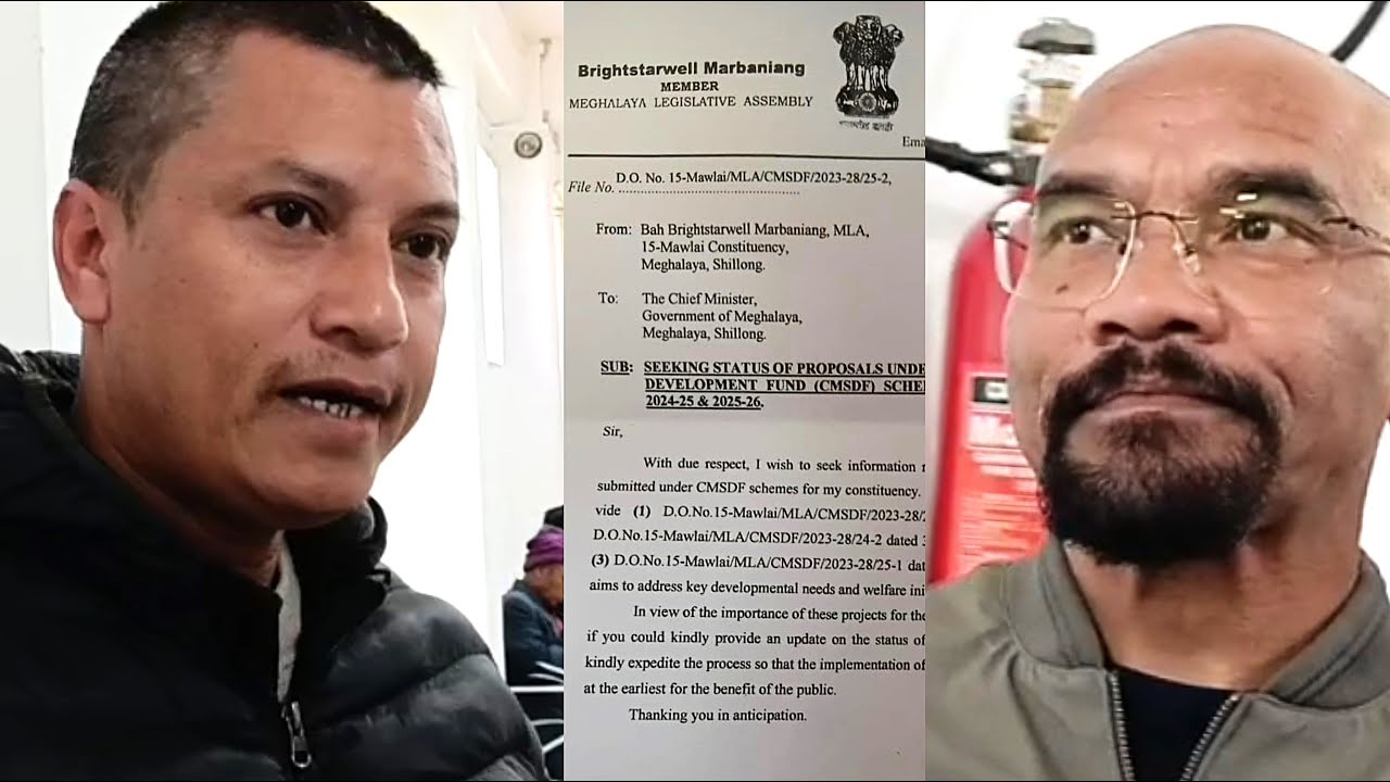 Thoh u Bah Ardent & Bah Bright sha U CM ban Phah Tohkit halor ki Jingpyntreikam iaki MLA Scheme