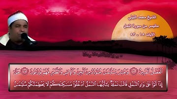 تــــلاوة رائعة للشيخ محمد الليثي(رحمه الله ) ما تيسر من سورة النمل (ممنتجة ) .