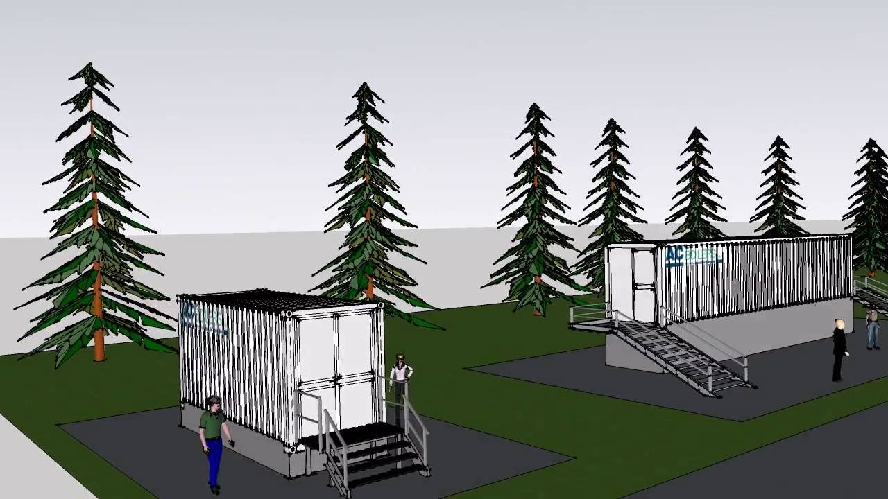 Container shelter quadri elettrici trasformatori cabina elettrica rialzata
