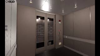 AWESOME: MEI Hydraulic Scenic elevator @ Fairfield Ave Parking Garage Elevator Testing, Roblox
