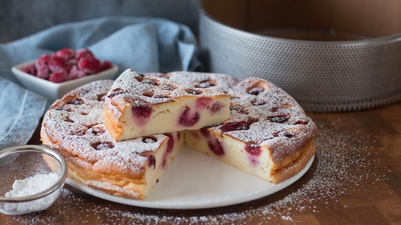 Gateau Au Fromage Et Framboise Tres Leger Et Sans Matiere Grasse Youtube