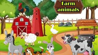 أسماء و أصوات حيوانات المزرعة|صوت البقرة ،الديك،الكلب،الحمار |farm animals names and sounds