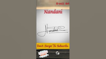 Nandani Sign 🔥