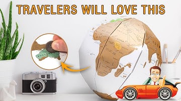 Personalised 3D Scratch Off World Globe - TheEliteTrends