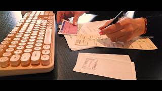 🪴 Home Office ASMR Sounds for Concentration & Relaxation -  Typing, Writing, Paper, Stamping Sounds