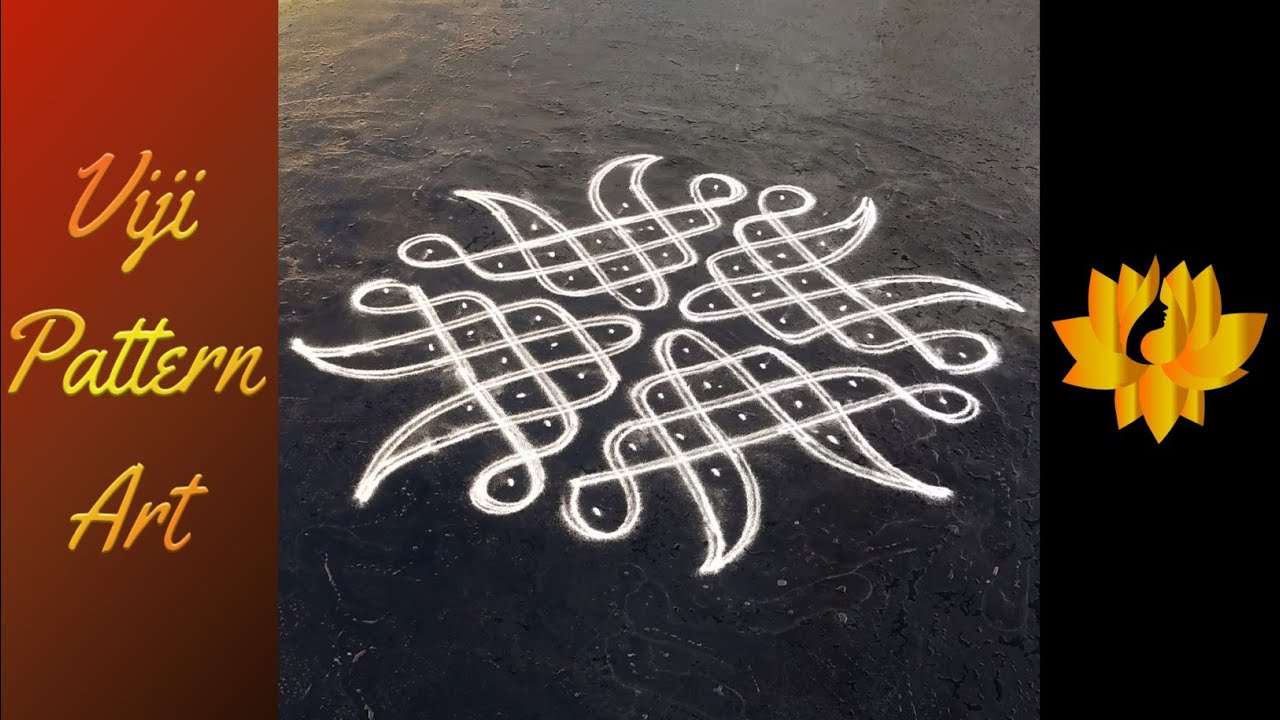 Dot Kolam || Beginner Kolams || Pulli Kolam || Sikku Kolams || How to draw kolam || Viji Pattern Art